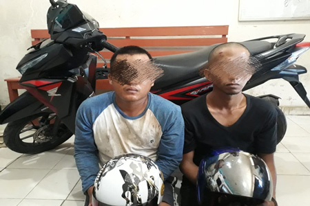 Jambret Emak-emak, Polsek Mandau Ringkus Dua Pria Pengangguran