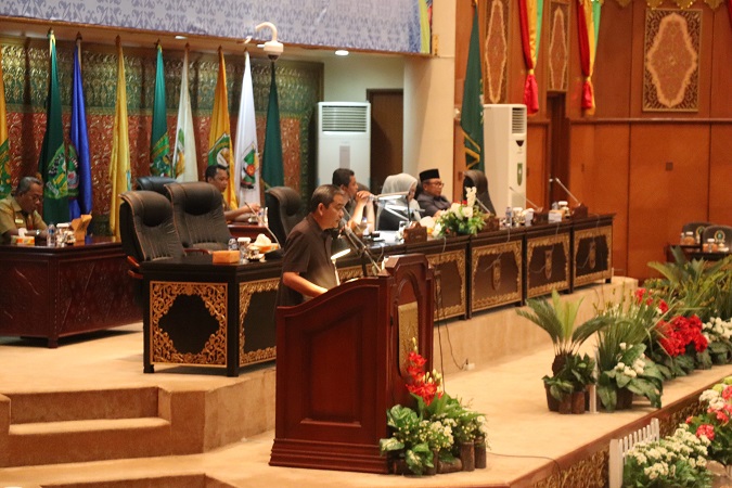 Akhir Masa Jabatan Gubernur Riau Periode 2014-2019 Digelar Rapat Paripurna di DPRD Riau Jawaban Peme