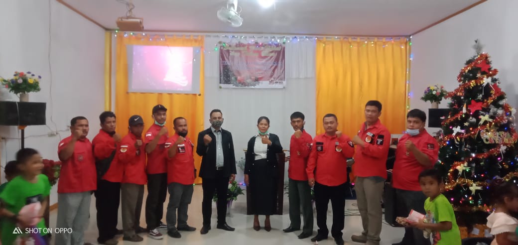 Dukung Rasa Aman,  PAC Ormas Pemuda Batak Bersatu Gelar Pengamanan Perayaan Natal di Tanah Putih 