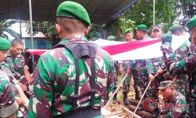 Pemakaman Serka Iskandar yang Gugur Diinjak Gajah Mengharukan