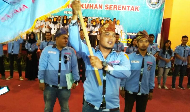 Wira Anugrah Siregar Dilantik Sebagai Ketua SAPMA IPK Kota Pekanbaru