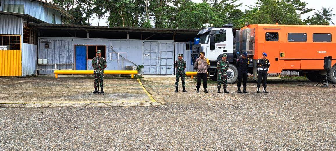 Dandim 1710/Mimika Pimpin Apel Gabungan, Sambut Kunjungan Kerja Panglima TNI Dan Kapolri