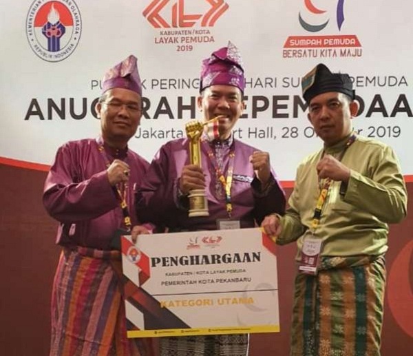 Kota Pekanbaru Kembali Meraih Penghargaan Bergengsi sebagai Kota Layak Pemuda