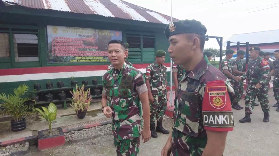 Satgas Yonarmed 1 Kostrad Terima Kunjungan Tim Wasops Mabesad