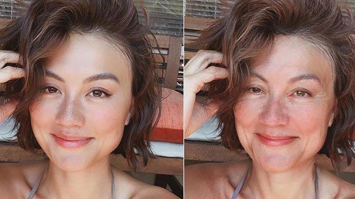 Demam Age Challange. Wajah Agnez Mo Berubah Total