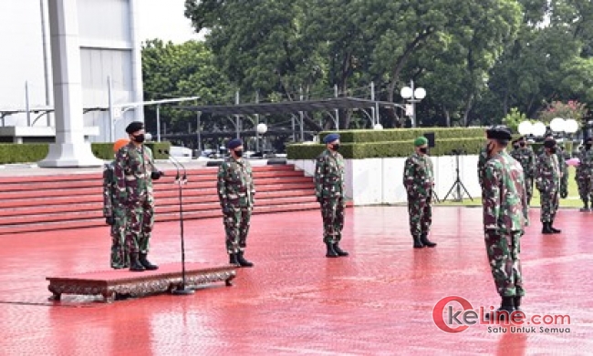 84 Perwira Tinggi TNI Naik Pangkat