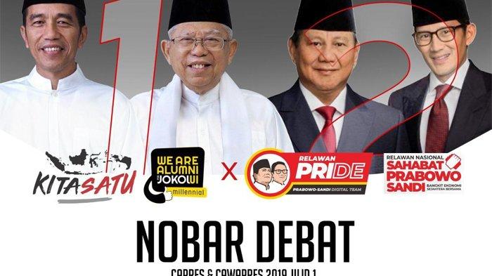 Lokasi Nonton Bareng Debat Capres di Jakarta Malam Nanti