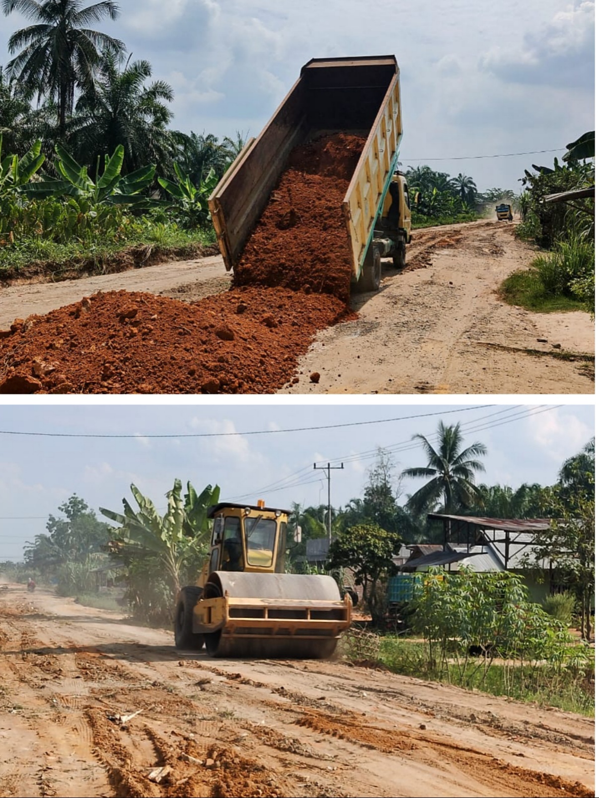 Peduli Jalan Rusak , PKS PT. MASS Perbaiki Jalan Annas Maamun 