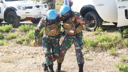 Satgas Yon Mekanis TNI Konga XXIII-N/UNIFIL Gelar Latihan East Angel ll-20 di Lebanon Selatan