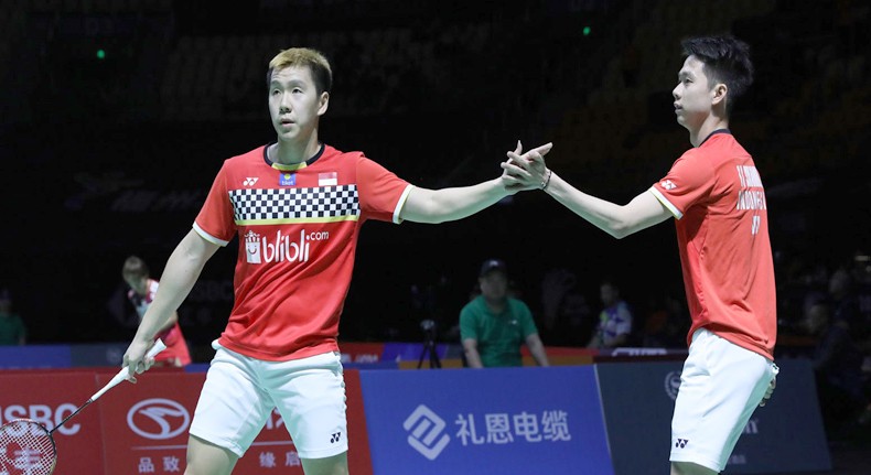 Pasangan Ganda Indonesia, Marcus dan Kevin Terhenti di Perempat Final Hongkong Open