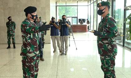 Di Mabes TNI Cilangkap, Panglima Pimpin Alih Kodal PPRC TNI