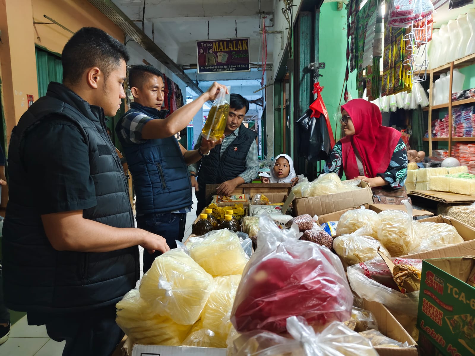 Sidak ke Pasar Rumbai, Polresta Pekanbaru Tak Temukan Penyimpangan Distribusi Minyak Goreng