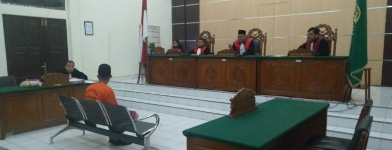 Warga Aceh Mantan DPO Sabu Sabu 15 Kg , Jalani Sidang Perdana