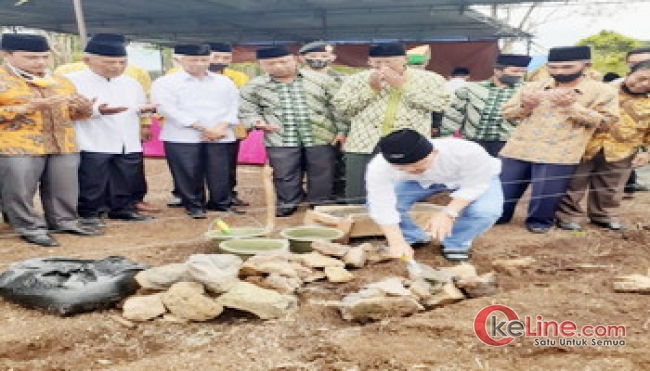 Rohidin dan PC NU Hadir dalam Pelatakan Batu Pertama Pasantren