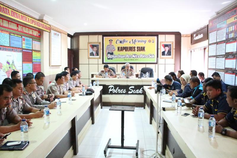 Coffee Morning Bersama Polres Siak, Pulang Lenggang Kangkung