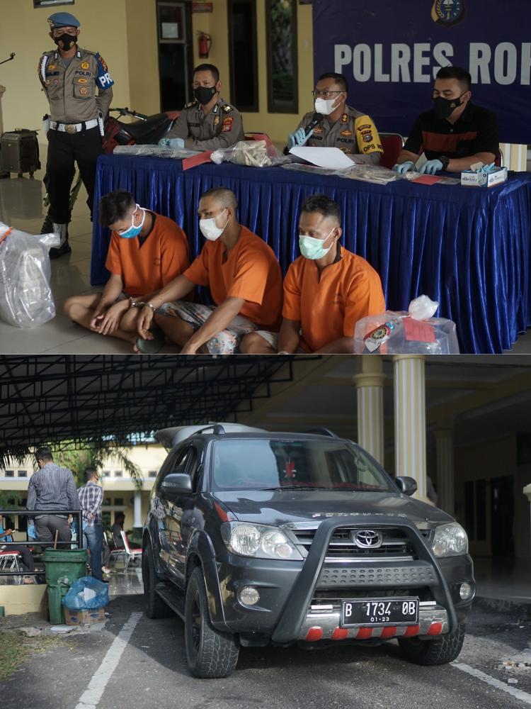 Terungkap : Motif Karena Dendam, Tiga Pelaku Pembunuhan di Tanjung Medan Berhasil di Tangkap 