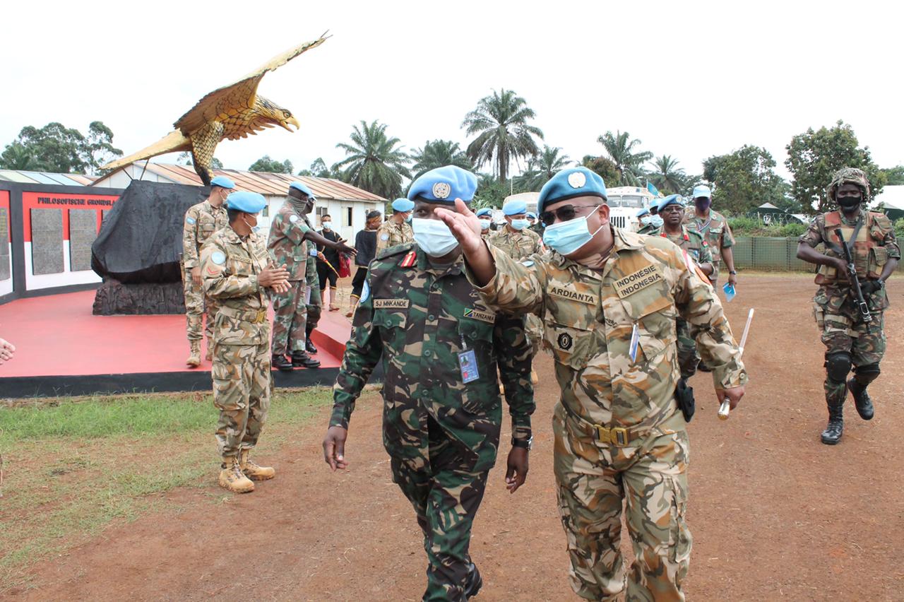 Kunjungan Komandan FIB Diterima Satgas Kizi Kontingen Garuda MONUSCO