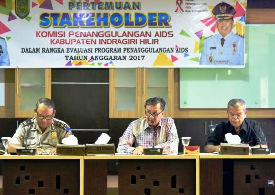 KPA Inhil dan Stakeholder Evaluasi Program Penanggulangan Aids