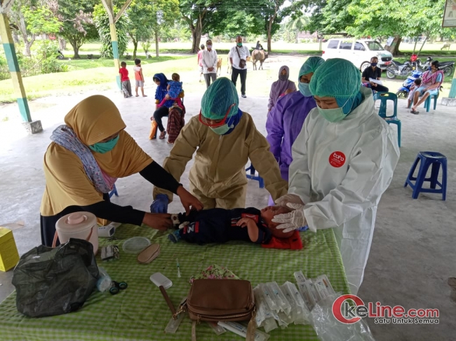 Di tengah Pandemi Covid-0119, TP PKK Kec.Kisbar Gelar Posyandu