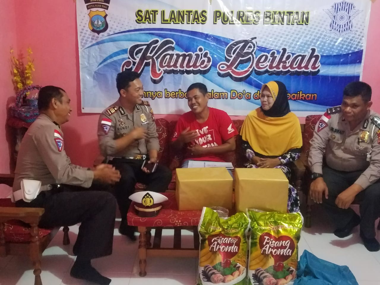 Kasatlantas Polres Bintan Kembali Berbagi di Kamis Berkah Satlantas Berbagi