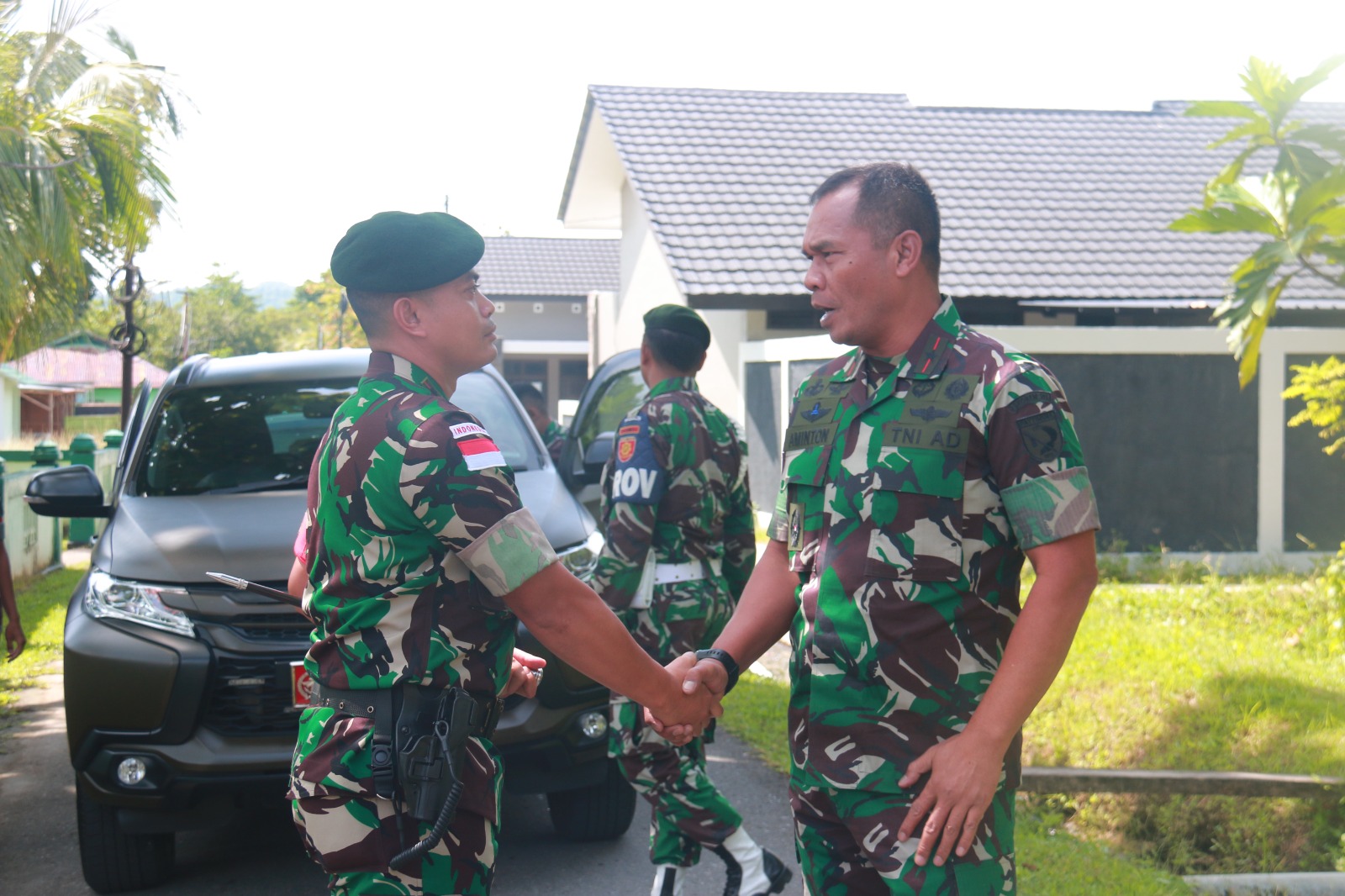 Satgas Yonarmed 1 Kostrad Terima Kunjungan Danrem 151/Binaiya