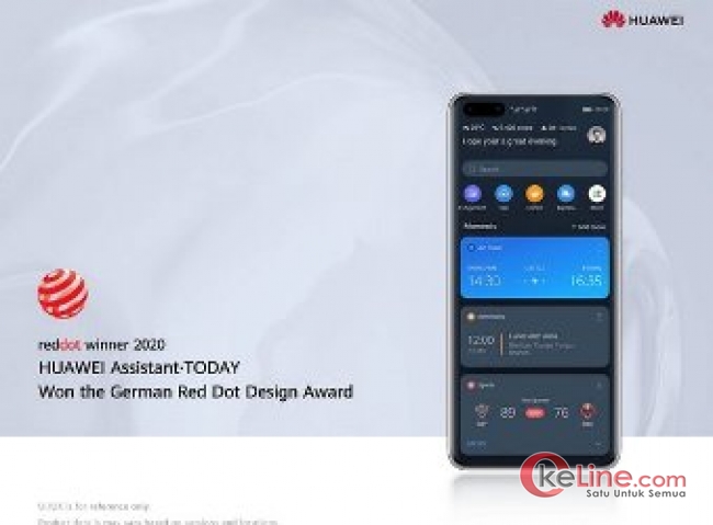 Ajang "Red Dot Award 2020" HUAWEI Assistant Dot TODAY Raih Penghargaan