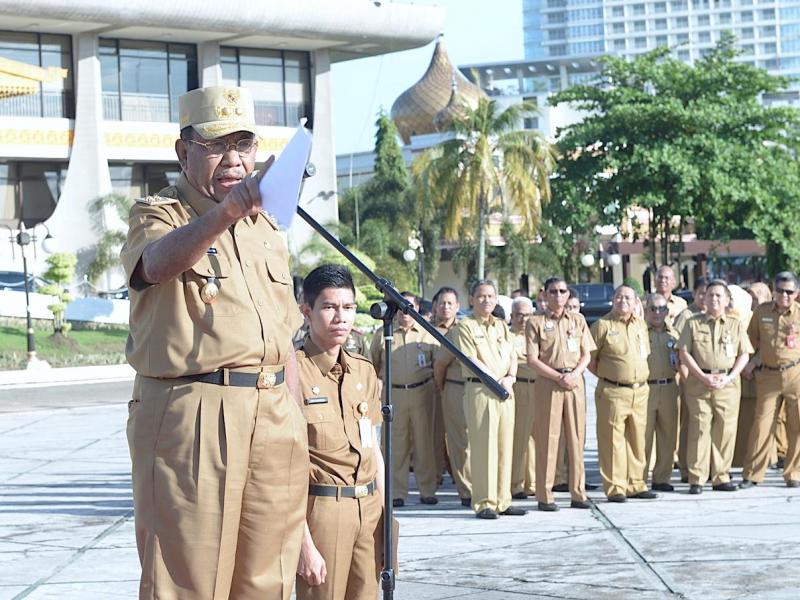 Hanya 4 Honorer Pemprov Riau Ikut Apel Pagi