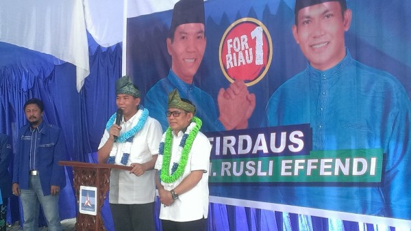 Firdaus - Rusli Effendi Resmi Ikut Pilgubri 2018