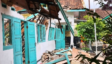 Sufyan Syarif Sambangi Gedung BNN Sukabumi Ambruk