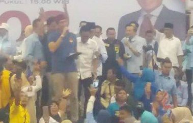 Cawapres Sandiaga Uno Kampaye Didampingi Eko Patrio