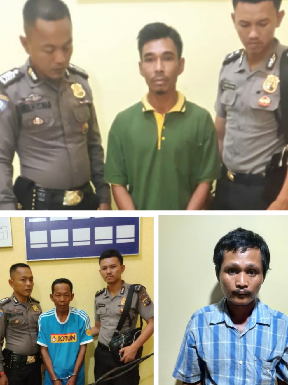 Dalam Dua Hari,  Jajaran Polres Rohil, Tangkap 3 Pelaku Karhutla 