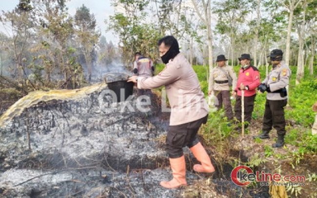 Perjuangan Tim Memadamkan Karhutla di Riau Hapir Seperti Berperang