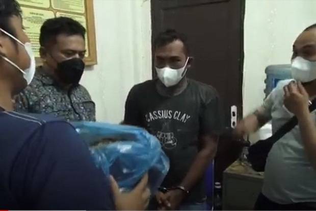 Tim Ganas Polres Madina Amankan Pemuda Bawa 17 Kg Ganja