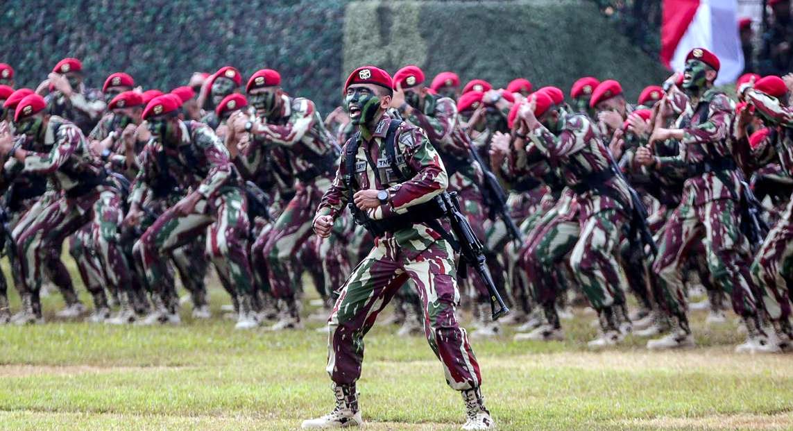 Walau Sederhana Peringatan Hari Jadi Kopassus ke-68 Lancar