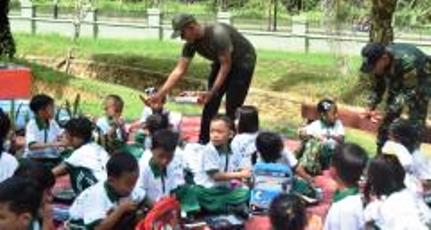 Yonif Raider 613/Raja Alam Kurangi Pengaruh Handphone Pada Anak Lewat Fasilitas Outbound