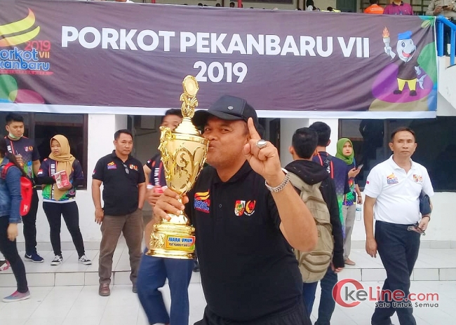 Sekcam Tampan Bangga Atletnya Peroleh Juara Umum Porkot Pekanbaru 2019