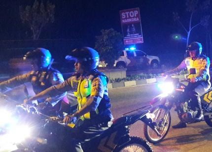 Kapolres Bengkalis Patroli Keamanan Gunakan Sepeda Motor