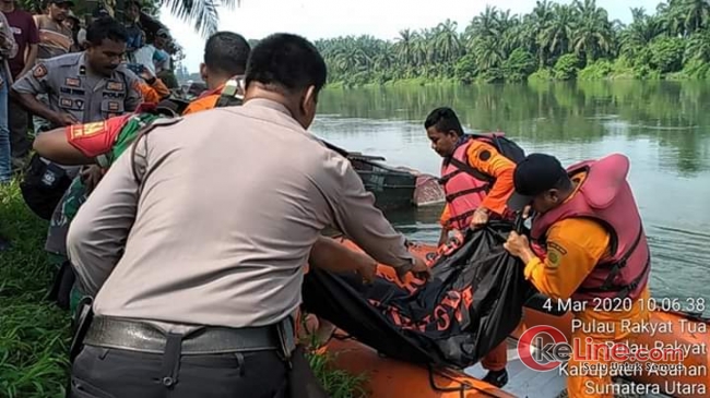 Mayat Remaja Hanyut Di Sei Asahan Pulo Raja Ditemukan