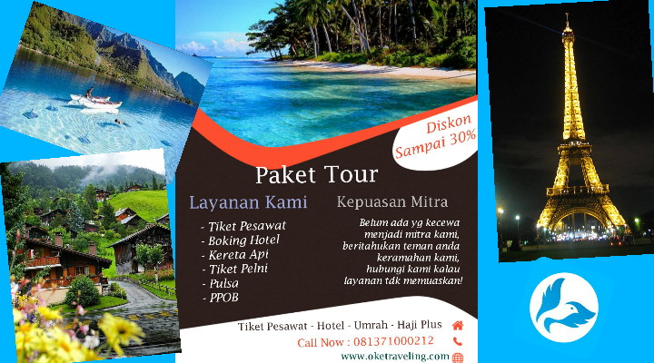 Web dan Paly Store Oke Traveling Penyedia Pemesanan Tiket Pesawat Lebih Murah