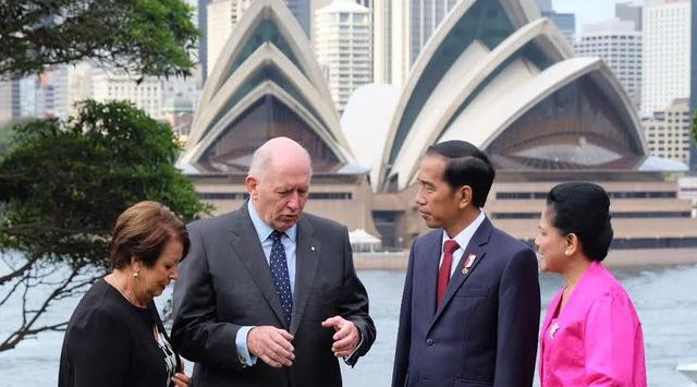 Jokowi Disambut Hangat di Admiralty House Australia