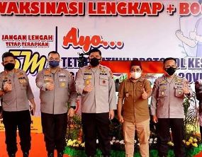 Pelaksanaan Vaksinasi Booster Serentak, Dihadiri Wakil Bupati Pelalawan