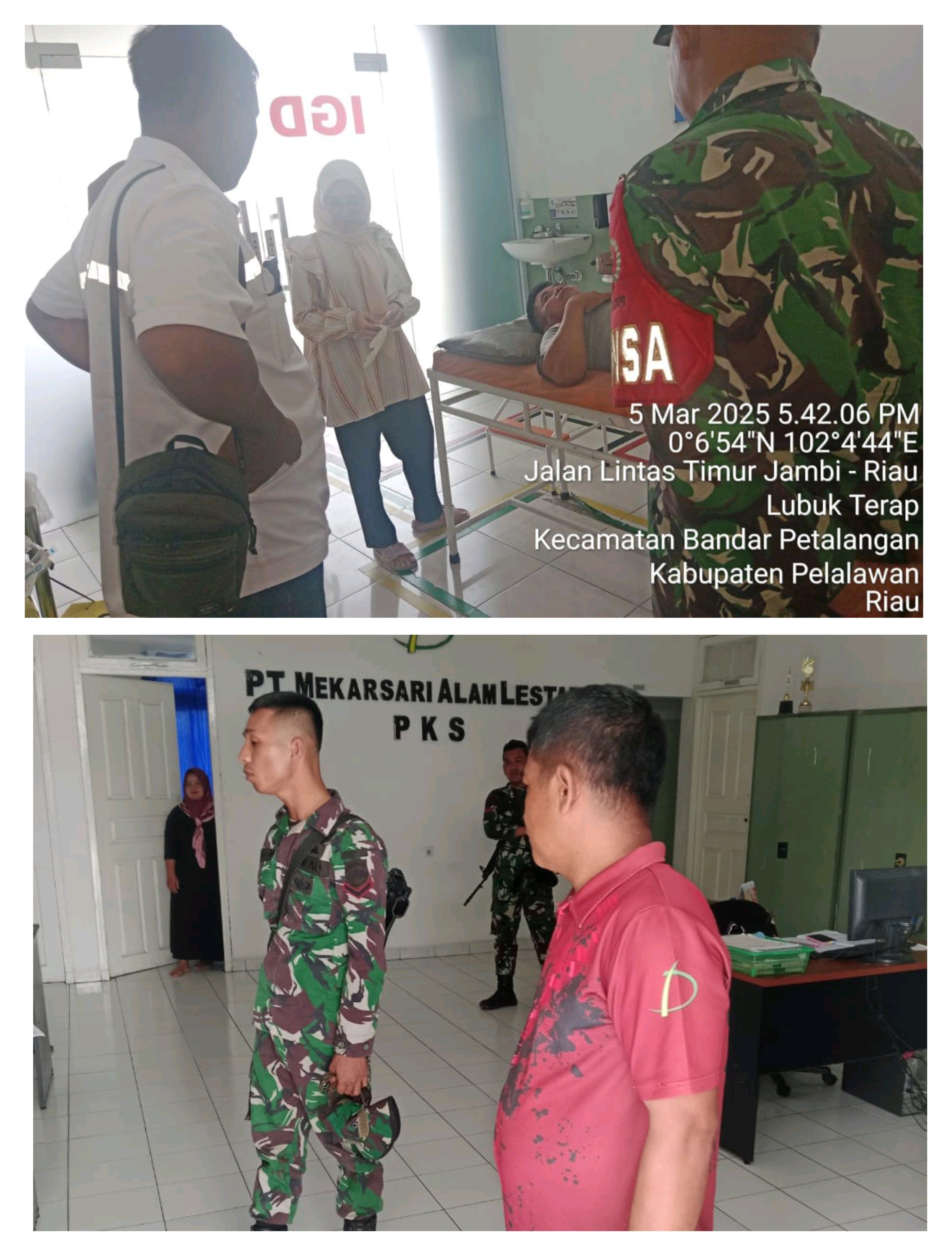 Oknum TNI Satgas Garuda Diduga Lakukan Pengancaman dan Penembakan Security Perusahaan, Korban Masih Trauma