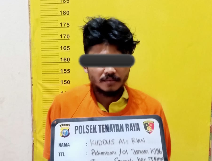 Maling Mesin Cetak Batu Bata di Tenayan Raya Ditangkap