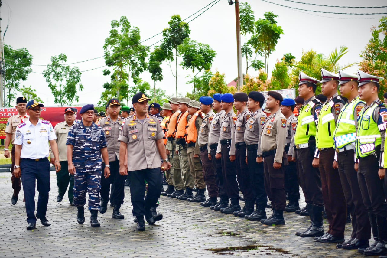 Polres Bintan Laksanakan Kegiatan Apel dalam Rangka Kesiapan Penanggulangan Bencana di  Bintan