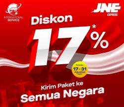 Meriahkan HUT RI Ke-75, JNE Promo Diskon Layanan International