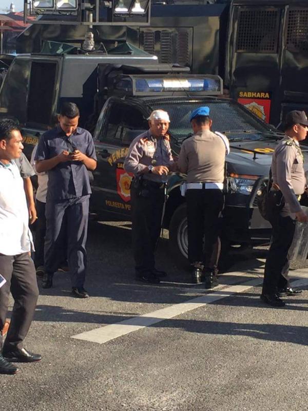 Kepala Kapolreata Pekanbaru Berdarah-Darah