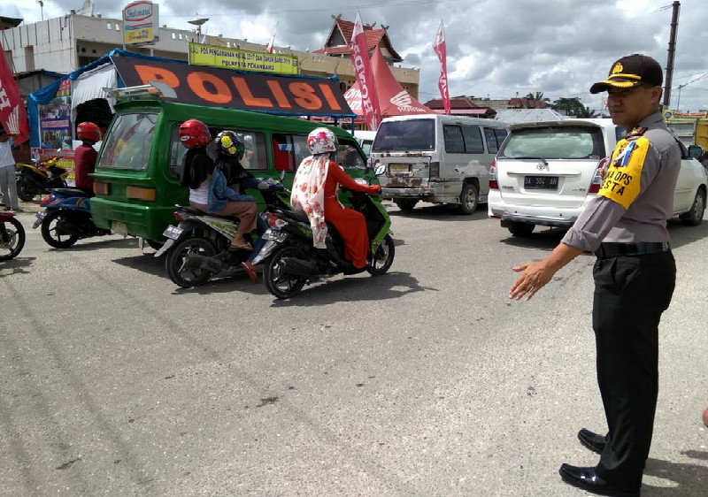 Wakapolresta Pekanbaru Pantau Arus Mudik Natal