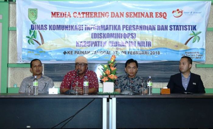 Insan Pers Ikuti Seminar ESQ dengan Diskominfo Inhil