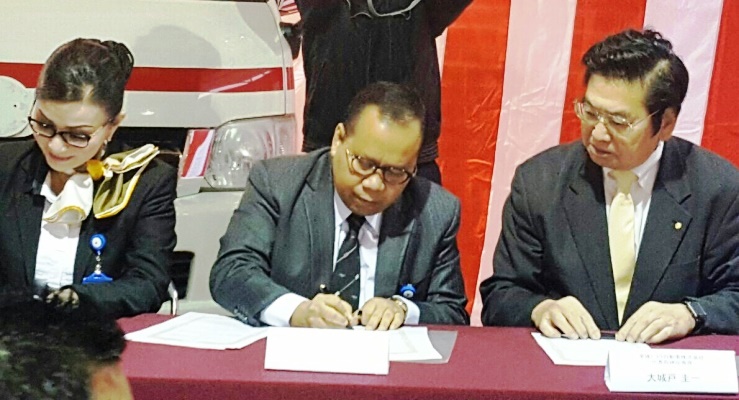 Disaksikan Dubes Indonesia Bupati Meranti MoU Dengan Toyota