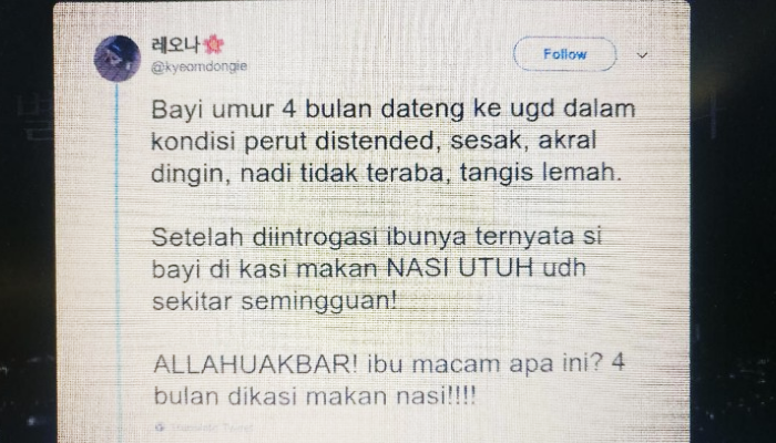 Bayi Konsumsi Nasi Tewas di Pelalawan Viral